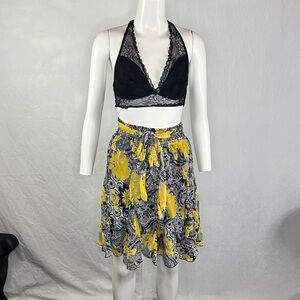 VINTAGE Chiffon Ruffle Skirt | Made in France